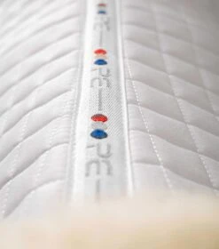 Pony Close Contact Merino Wool Half Lined European Dressage Square -Premier Equine Close Contact Merino Wool European Half Lined Dressage Square White 6