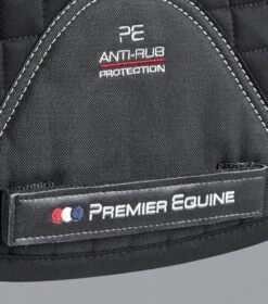 Close Contact Merino Wool European Saddle Pad - GP/Jump Square 38 Close Contact Merino Wool European Saddle Pad - GP/Jump Square -Premier Equine Close Contact Merino Wool European Half Lined GP Jump Square Black Natural 5