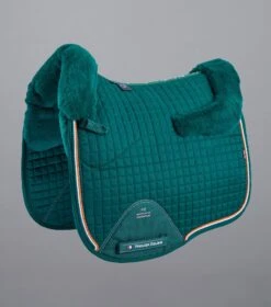 Close Contact Merino Wool European Saddle Pad - Dressage Square -Premier Equine Close Contact Merino Wool European Half Lined GP Jump Square Green Green 1 6860ffd0 b31e 4ee4 8bcf 4fc4a7376f29