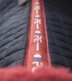 Pony Close Contact Merino Wool Half Lined European GP/ Jump Square 26 Pony Close Contact Merino Wool Half Lined European GP/ Jump Square -Premier Equine Close Contact Merino Wool European Half Lined GP Jump Square Navy Burgundy 6