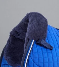 Pony Close Contact Merino Wool Half Lined European GP/ Jump Square 35 Pony Close Contact Merino Wool Half Lined European GP/ Jump Square -Premier Equine Close Contact Merino Wool European Half Lined GP Jump Square Royal Blue Navy 3