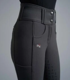 Coco II Ladies Gel Full Seat Riding Breeches -Premier Equine CocoIILadiesGelFullSeatRidingBreeches Anthracite 3