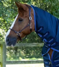Combo Buster Waffle Horse Cooler Rug -Premier Equine Combo Buster Waffle Cooler Rug Navy 2
