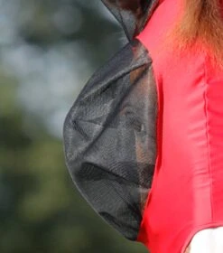 Comfort Tech Lycra Fly Mask -Premier Equine Comfort Tech Lycra Fly Mask Red 3