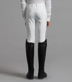 Derby Boys Competition Riding Breeches 10 Derby Boys Competition Riding Breeches -Premier Equine Derby Kids Breeches white 3