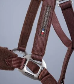 Fleece Padded Horse Head Collar 31 Fleece Padded Horse Head Collar -Premier Equine Fleece Padded Horse Head Collar Brown 4