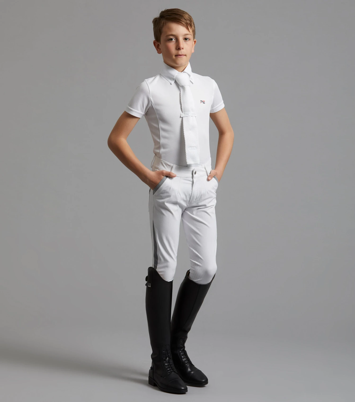 Gando Boys Gel Knee Competition Riding Breeches 3 Gando Boys Gel Knee Competition Riding Breeches