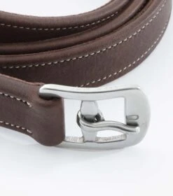 German Aniline Stirrup Leathers -Premier Equine German Aniline Stirrup Leathers Brown Image7