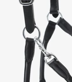 Hennaroso Rolled Anatomic Leather Head Collar 24 Hennaroso Rolled Anatomic Leather Head Collar -Premier Equine Hennaroso Rolled Anatomic Leather Headcollar Black 6