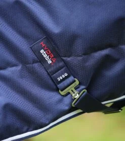 Hydra 200g Stable Rug With Neck Cover -Premier Equine Hydra Stable Rug 200 Navy 5