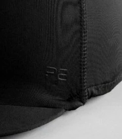 Jersey Hat Silk With Faux Fur Pom Pom -Premier Equine Jersey Hat Silk with Faux Fur Pom Pom Black 6