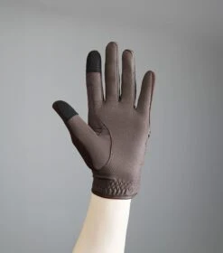 Presa Junior Mesh Riding Gloves -Premier Equine Junior Presa Brown image6 61efb9f4 6b36 4f04 8a96 d04fa6fadcd8