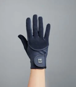 Presa Junior Mesh Riding Gloves -Premier Equine Junior Presa Navy image5
