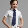 Luciana Girls Short Sleeve Show Shirt -Premier Equine Kids Luciana Shirt White 15 closeuo Edit