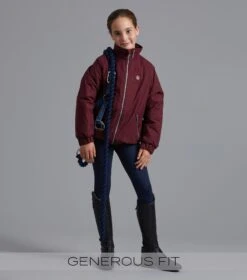Junior Pro Rider Unisex Riding Jacket 35 Junior Pro Rider Unisex Riding Jacket -Premier Equine Kids Pro Rider Unisex Jacket Wine 2