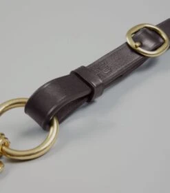 Leather Lead Rein With Chain Coupling -Premier Equine Leather Lead Rein with Chain Coupling Brown 3