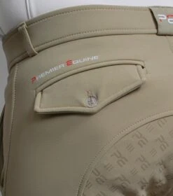 Levanzo Men's Full Seat Gel Competition Breeches -Premier Equine Levanzo Breeches Beige 4
