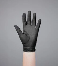 Metaro Junior Riding Gloves 21 Metaro Junior Riding Gloves -Premier Equine Lucca Junior Riding Gloves Black 4