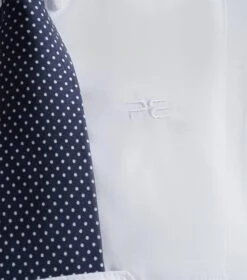 Luciana Ladies Short Sleeve Tie Shirt -Premier Equine Luciana White shirt 5