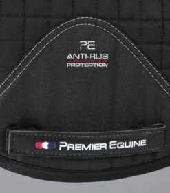 Merino Wool Saddle Pad - GP/Jump Numnah -Premier Equine Merino Wool Half Lined GP Jump Numnah Black 4