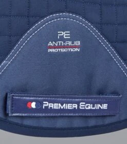 Merino Wool Saddle Pad - GP/Jump Numnah -Premier Equine Merino Wool Half Lined GP Jump Numnah Navy Burgundy 5