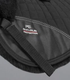 Merino Wool Saddle Pad - Half Pad 32 Merino Wool Saddle Pad - Half Pad -Premier Equine Merino Wool Half Pad Black Black 5