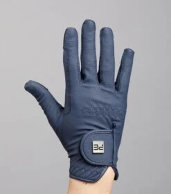 Metaro Ladies Riding Gloves 38 Metaro Ladies Riding Gloves -Premier Equine Metaro Glove Navy 5
