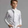 Mini Giulio Boy's Long Sleeve Show Shirt -Premier Equine MiniGiulioBoy sLongSleeveTieShirt White 1