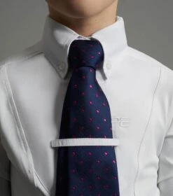 Tessa Girls Long Sleeve Show Shirt 11 Tessa Girls Long Sleeve Show Shirt -Premier Equine MiniTessaLongSleeveTieShowShirt White 4 88dffd2a f186 4579 b824 911081b6ea20