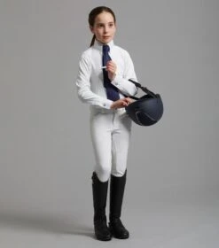 Tessa Girls Long Sleeve Show Shirt 13 Tessa Girls Long Sleeve Show Shirt -Premier Equine MiniTessaLongSleeveTieShowShirt White 6 5d9e307a c504 4605 b4ba ef549339d2db