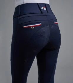 Mirillo Ladies Full Seat Gel Riding Tights -Premier Equine Mirillo Navy 3 034090dc 8451 4001 84e0 9c3d19c2d5c4