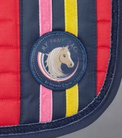 My Pony Jack Cotton GP/Jump Glitter Saddle Pad 11 My Pony Jack Cotton GP/Jump Glitter Saddle Pad -Premier Equine My Pony Jack GP Jump Saddle Pad Red 3