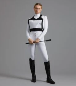 Neoprene Adjustable Number Competition Bib -Premier Equine Neoprene Adjustable Number Competition Bib Black 6