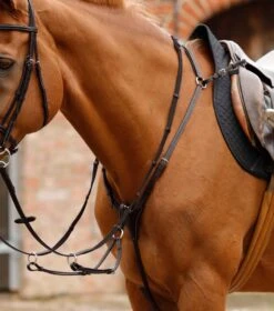 Norbello Hunter Breastplate 20 Norbello Hunter Breastplate -Premier Equine Norbello Hunter Breastplate Brown 1