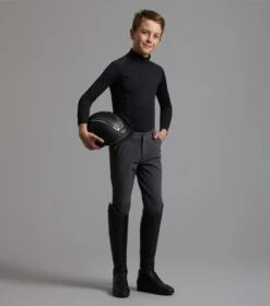 Junior Ombretta Technical Riding Top -Premier Equine Ombretta Junior Base Layer Black 2