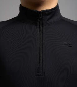 Junior Ombretta Technical Riding Top -Premier Equine Ombretta Junior Base Layer Black 3