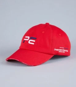 Premier Equine Baseball Cap -Premier Equine PE Baseball cap red 1