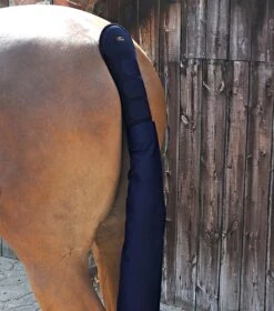 Padded Horse Tail Guard With Tail Bag 32 Padded Horse Tail Guard With Tail Bag -Premier Equine Padded Tail Guard with Detachable Bag Navy 1