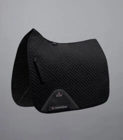 Pony Plain Cotton Dressage Square 34 Pony Plain Cotton Dressage Square -Premier Equine Plain Cotton Dressage Square Black 1 jpg