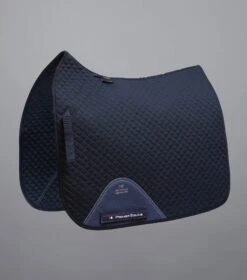 Pony Plain Cotton Dressage Square 40 Pony Plain Cotton Dressage Square -Premier Equine Plain Cotton Dressage Square Navy 1