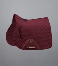 Pony Plain Cotton GP/Jump Square -Premier Equine Plain Cotton GPJump Square Burgundy 1