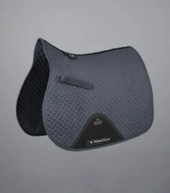 Pony Plain Cotton GP/Jump Square -Premier Equine Plain Cotton GPJump Square Grey 1