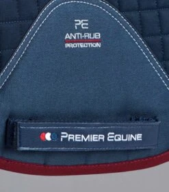 Pony Close Contact Merino Wool Half Lined European GP/ Jump Square 25 Pony Close Contact Merino Wool Half Lined European GP/ Jump Square -Premier Equine Pony CC Merino Wool European GP Jump Navy Burgundy 5