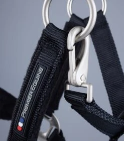 Fleece Padded Pony Head Collar -Premier Equine Pony Padded Fleece Head Collar Black 5