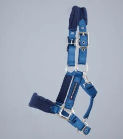Fleece Padded Pony Head Collar -Premier Equine Pony Padded Fleece Head Collar Navy 2