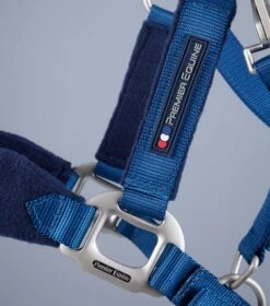 Fleece Padded Pony Head Collar -Premier Equine Pony Padded Fleece Head Collar Navy 4