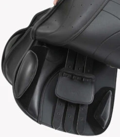 Prideaux Synthetic Close Contact Jump Saddle -Premier Equine Prideaux Synthetic Close Contact Jump Saddle Black 6