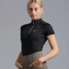 Remisa Ladies Technical Short Sleeve Riding Top 2 Remisa Ladies Technical Short Sleeve Riding Top -Premier Equine Remisa Ladies Technical Short Sleeved Riding Top Black 1