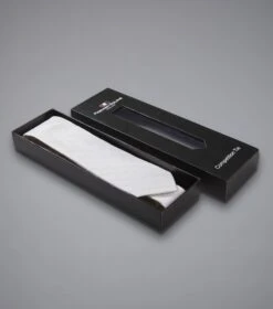 Men's 100% Silk Hand Made Tie 10 Men's 100% Silk Hand Made Tie -Premier Equine Silk Tie White 3