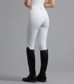 Sophia Ladies Full Seat High Waist Competition Riding Breeches -Premier Equine Sophia Breeches White 4